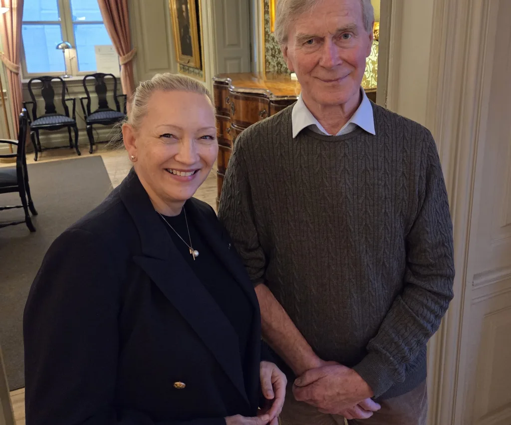 Daglig leder Siri Joli og styreleder Jon Rogstad. Foto: Senior Norge